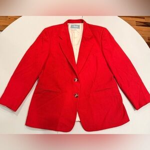 VINTAGE: Pietrafesa | ladies blazer camel hair jacket. Size: 14